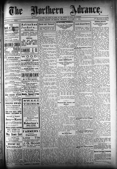 Northern Advance, 13 Oct 1904