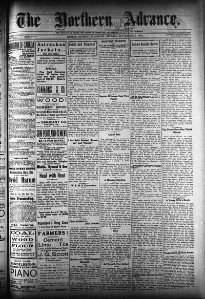 Northern Advance, 3 Nov 1904