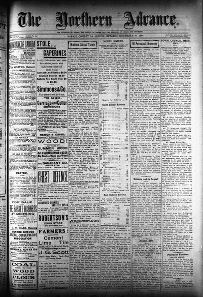 Northern Advance, 10 Nov 1904