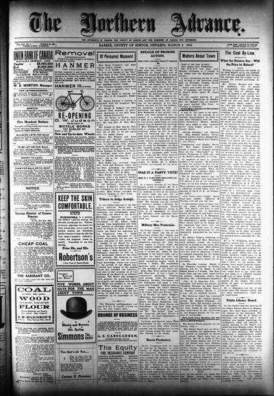 Northern Advance, 2 Mar 1905