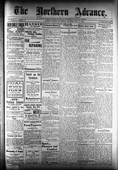 Northern Advance, 18 May 1905