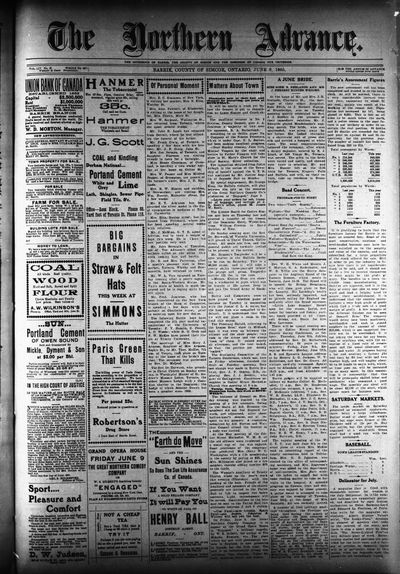 Northern Advance, 8 Jun 1905