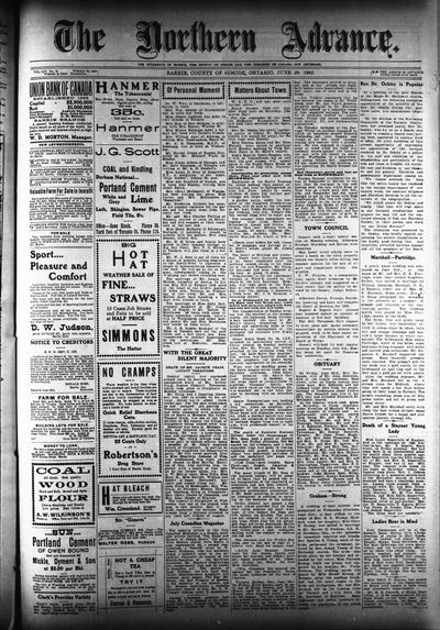 Northern Advance, 29 Jun 1905