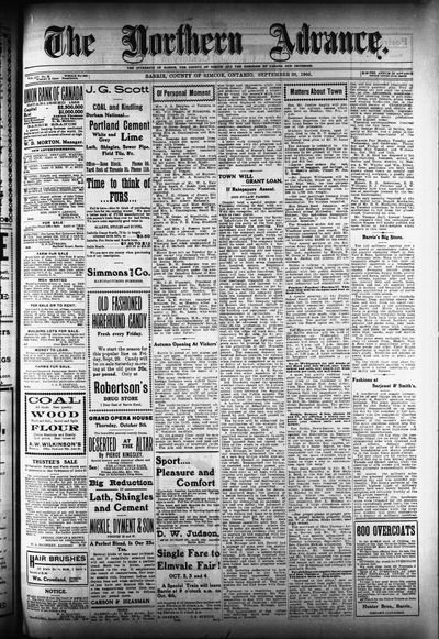 Northern Advance, 28 Sep 1905