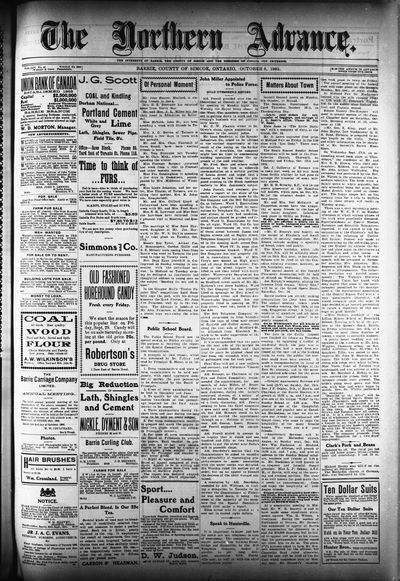 Northern Advance, 5 Oct 1905