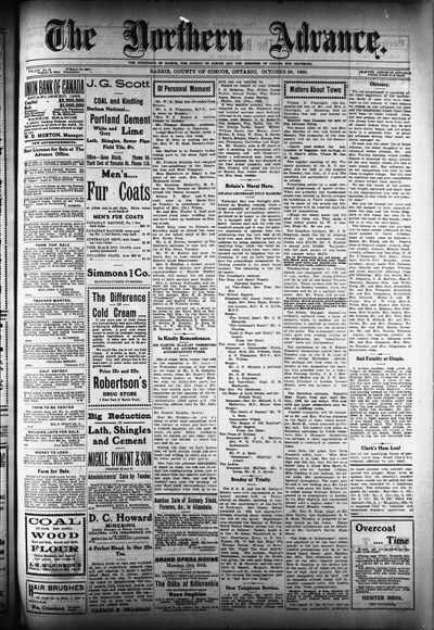 Northern Advance, 26 Oct 1905