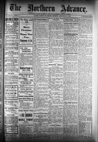 Northern Advance, 28 Dec 1905