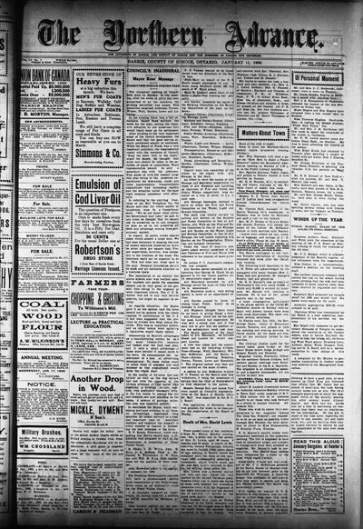 Northern Advance, 11 Jan 1906