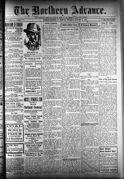 Northern Advance, 22 Mar 1906