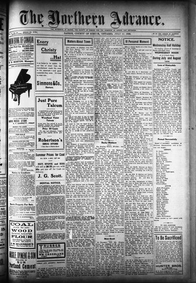 Northern Advance, 12 Jul 1906