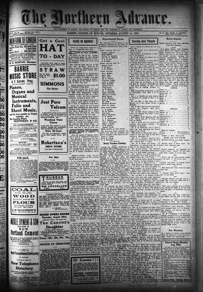 Northern Advance, 16 Aug 1906