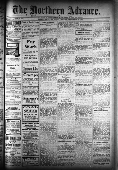 Northern Advance, 13 Sep 1906