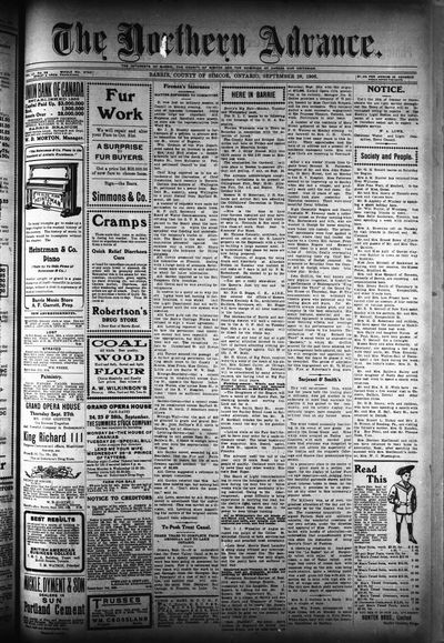 Northern Advance, 20 Sep 1906