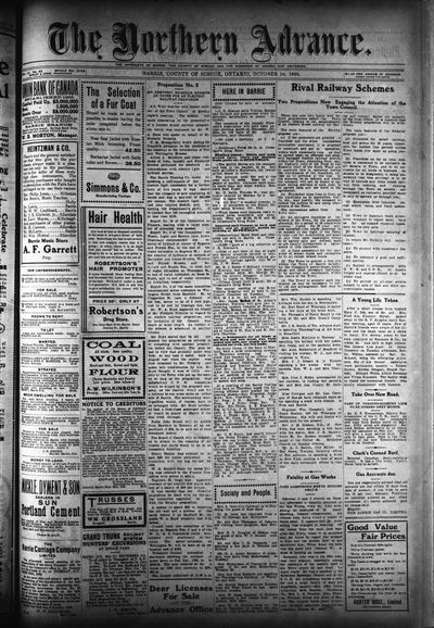 Northern Advance, 18 Oct 1906