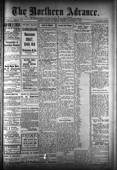 Northern Advance, 27 Dec 1906