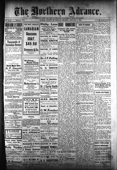 Northern Advance, 3 Jan 1907