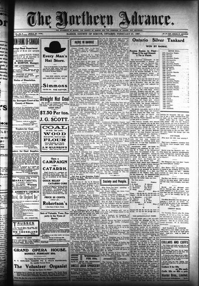 Northern Advance, 21 Feb 1907