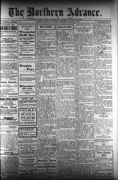 Northern Advance, 21 Mar 1907