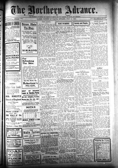 Northern Advance, 11 Jul 1907