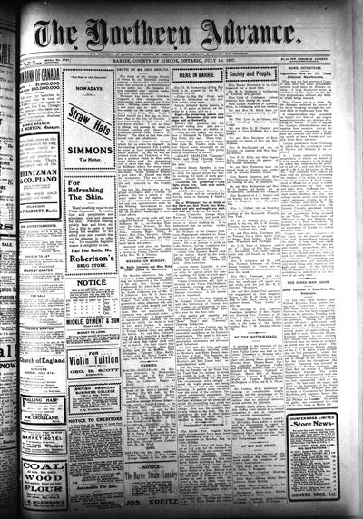 Northern Advance, 18 Jul 1907