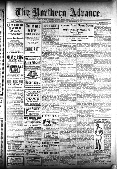 Northern Advance, 12 Dec 1907