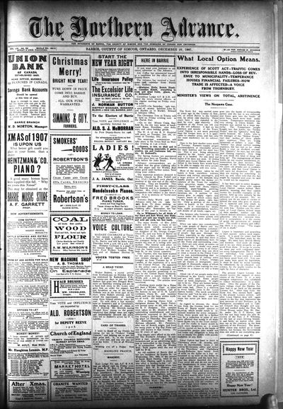 Northern Advance, 26 Dec 1907