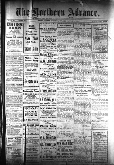 Northern Advance, 2 Jan 1908