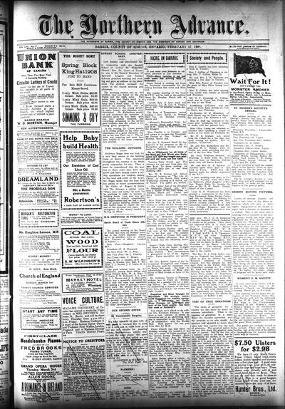 Northern Advance, 27 Feb 1908