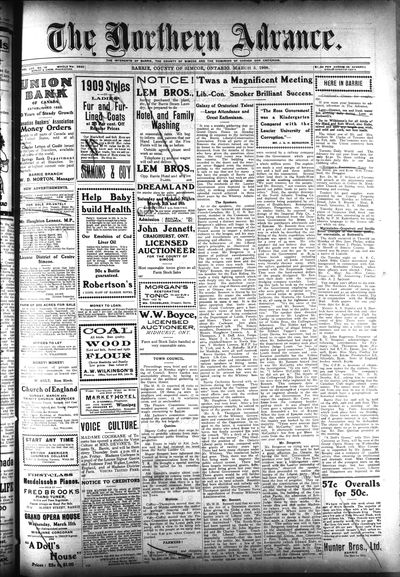 Northern Advance, 5 Mar 1908