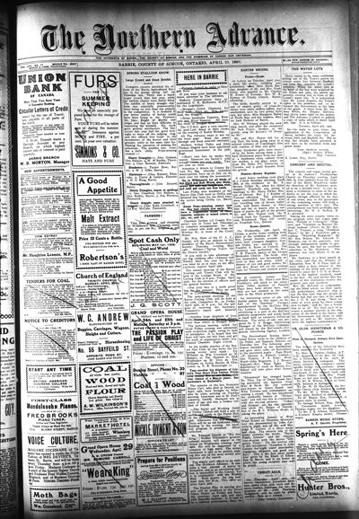 Northern Advance, 23 Apr 1908