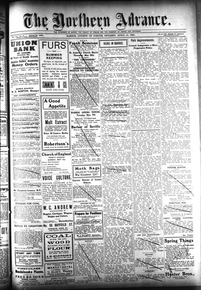 Northern Advance, 30 Apr 1908