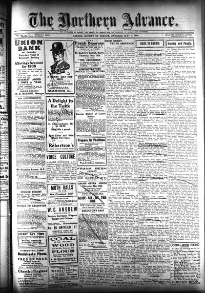 Northern Advance, 7 May 1908