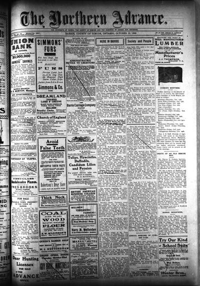 Northern Advance, 15 Oct 1908