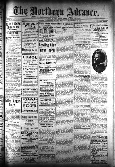 Northern Advance, 12 Nov 1908