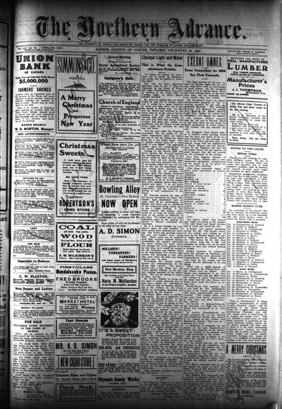 Northern Advance, 24 Dec 1908