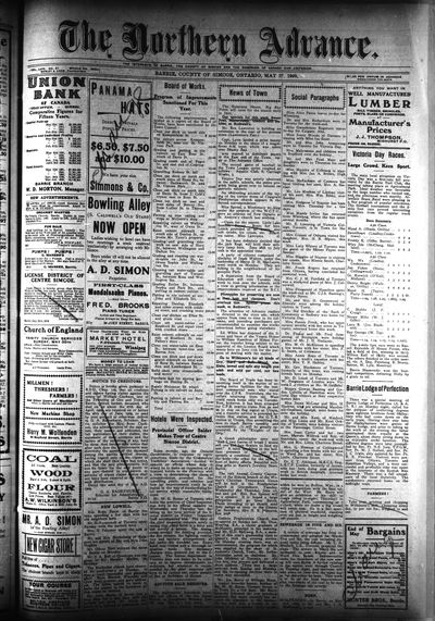 Northern Advance, 27 May 1909