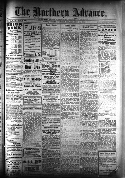 Northern Advance, 10 Jun 1909