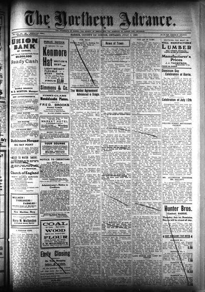 Northern Advance, 1 Jul 1909