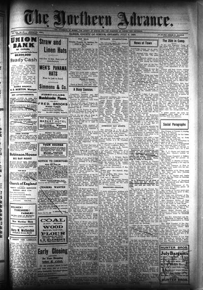 Northern Advance, 8 Jul 1909