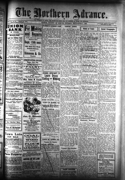 Northern Advance, 9 Sep 1909