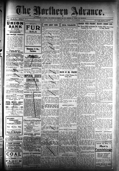 Northern Advance, 2 Dec 1909