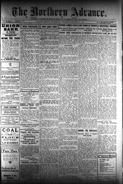 Northern Advance, 20 Jan 1910