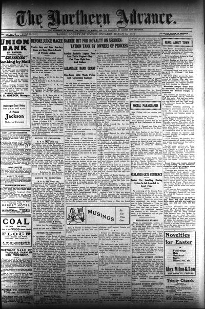 Northern Advance, 24 Mar 1910