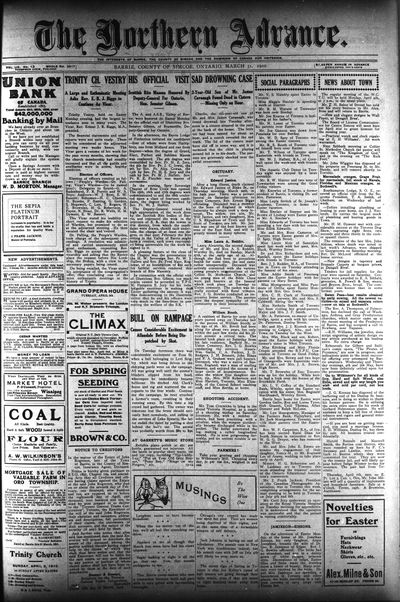 Northern Advance, 31 Mar 1910