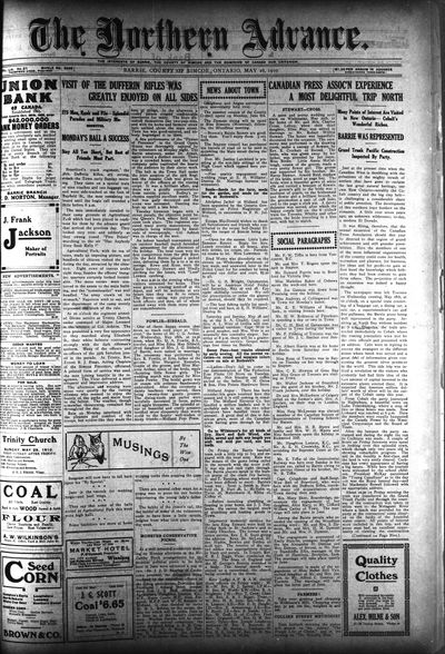 Northern Advance, 26 May 1910