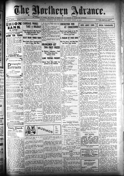 Northern Advance, 14 Jul 1910