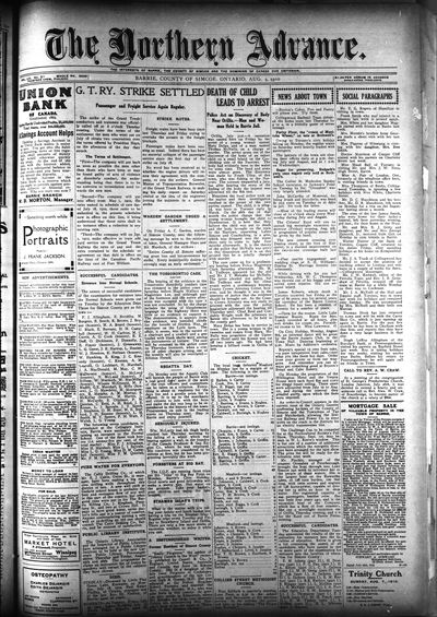 Northern Advance, 4 Aug 1910