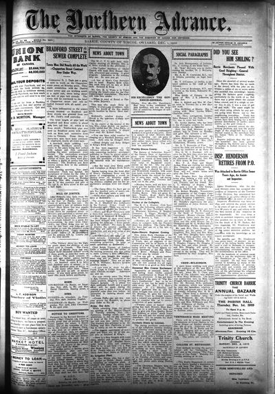 Northern Advance, 1 Dec 1910