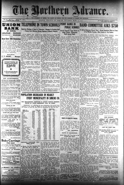 Northern Advance, 23 Mar 1911