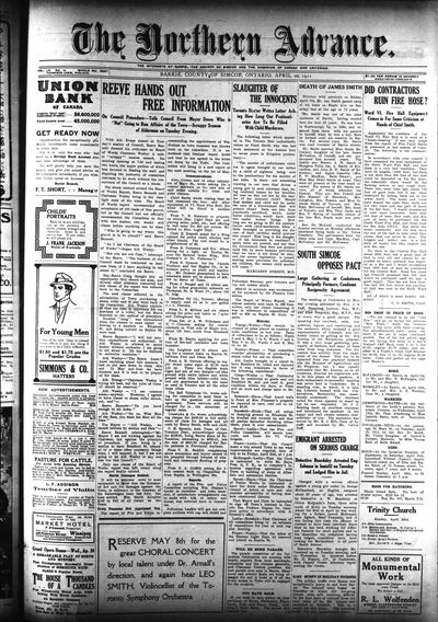 Northern Advance, 20 Apr 1911